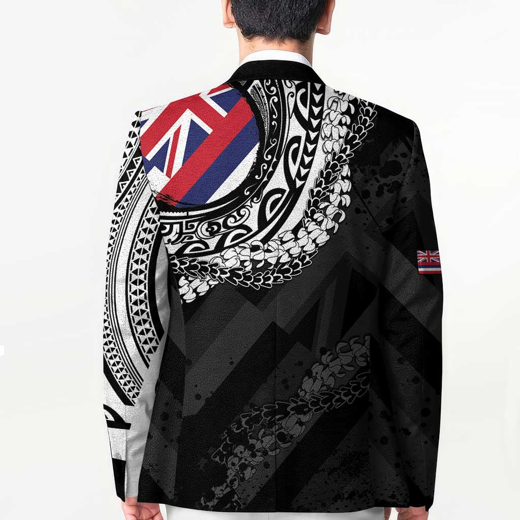 Hawaii King Flag Blazer Hawaiian Maile Lei - Polynesian Pride
