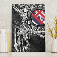Hawaii King Flag Canvas Wall Art Hawaiian Maile Lei - Polynesian Pride