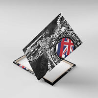 Hawaii King Flag Canvas Wall Art Hawaiian Maile Lei - Polynesian Pride