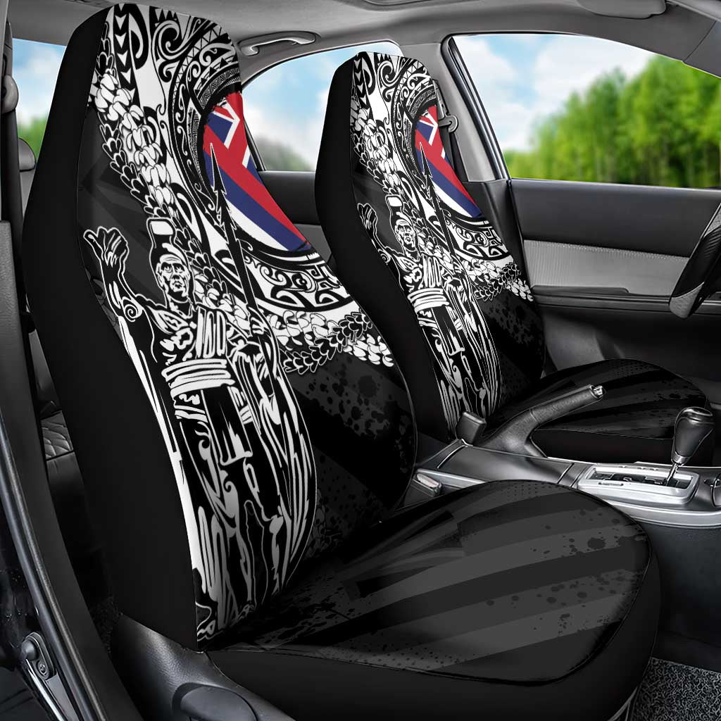 Hawaii King Flag Car Seat Cover Hawaiian Maile Lei - Polynesian Pride