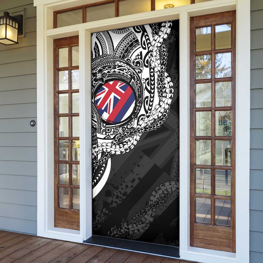Hawaii King Flag Door Cover Hawaiian Maile Lei LT05 - Polynesian Pride