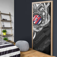 Hawaii King Flag Door Cover Hawaiian Maile Lei LT05 - Polynesian Pride
