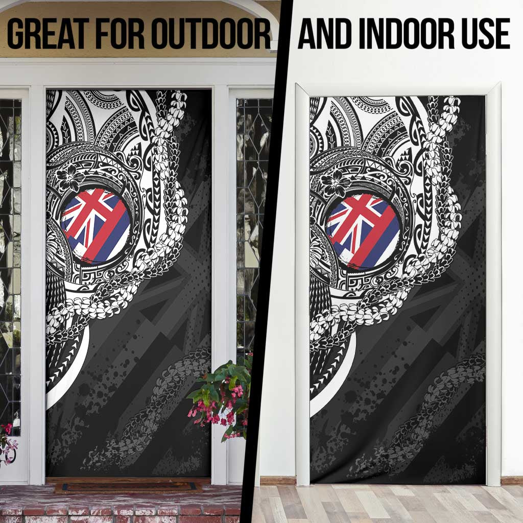 Hawaii King Flag Door Cover Hawaiian Maile Lei LT05 - Polynesian Pride