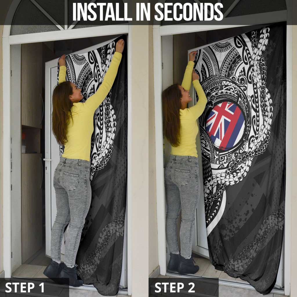 Hawaii King Flag Door Cover Hawaiian Maile Lei LT05 - Polynesian Pride