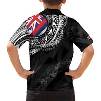 Hawaii King Flag Family Matching Tank Maxi Dress and Hawaiian Shirt Hawaiian Maile Lei - Polynesian Pride