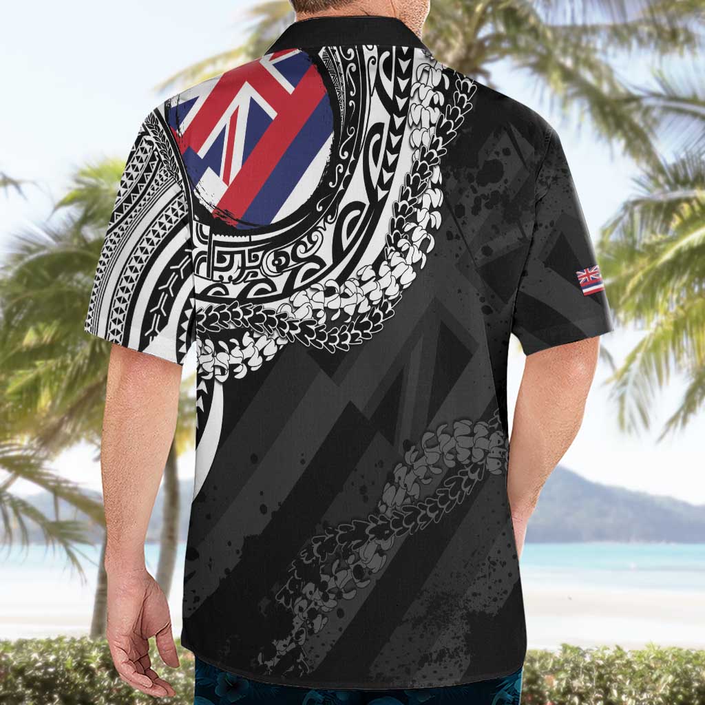 Hawaii King Flag Hawaiian Shirt Hawaiian Maile Lei - Polynesian Pride
