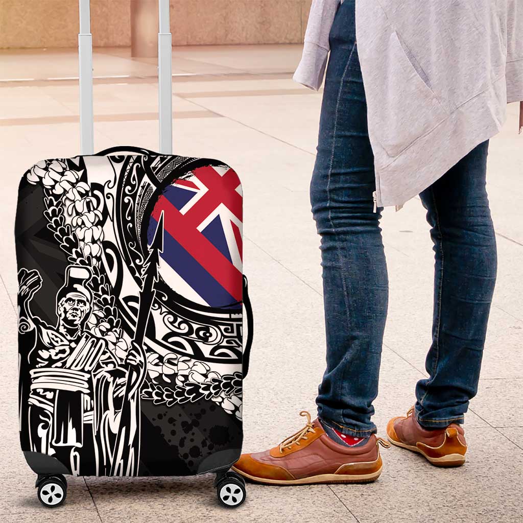 Hawaii King Flag Luggage Cover Hawaiian Maile Lei - Polynesian Pride