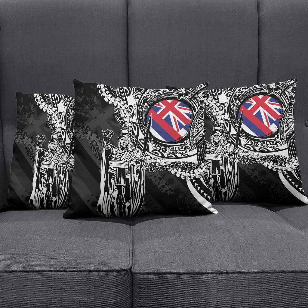 Hawaii King Flag Pillow Cover Hawaiian Maile Lei - Polynesian Pride