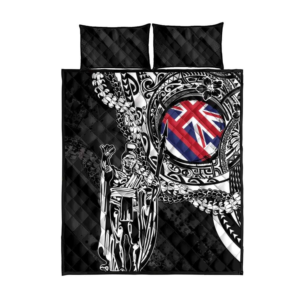 Hawaii King Flag Quilt Bed Set Hawaiian Maile Lei - Polynesian Pride