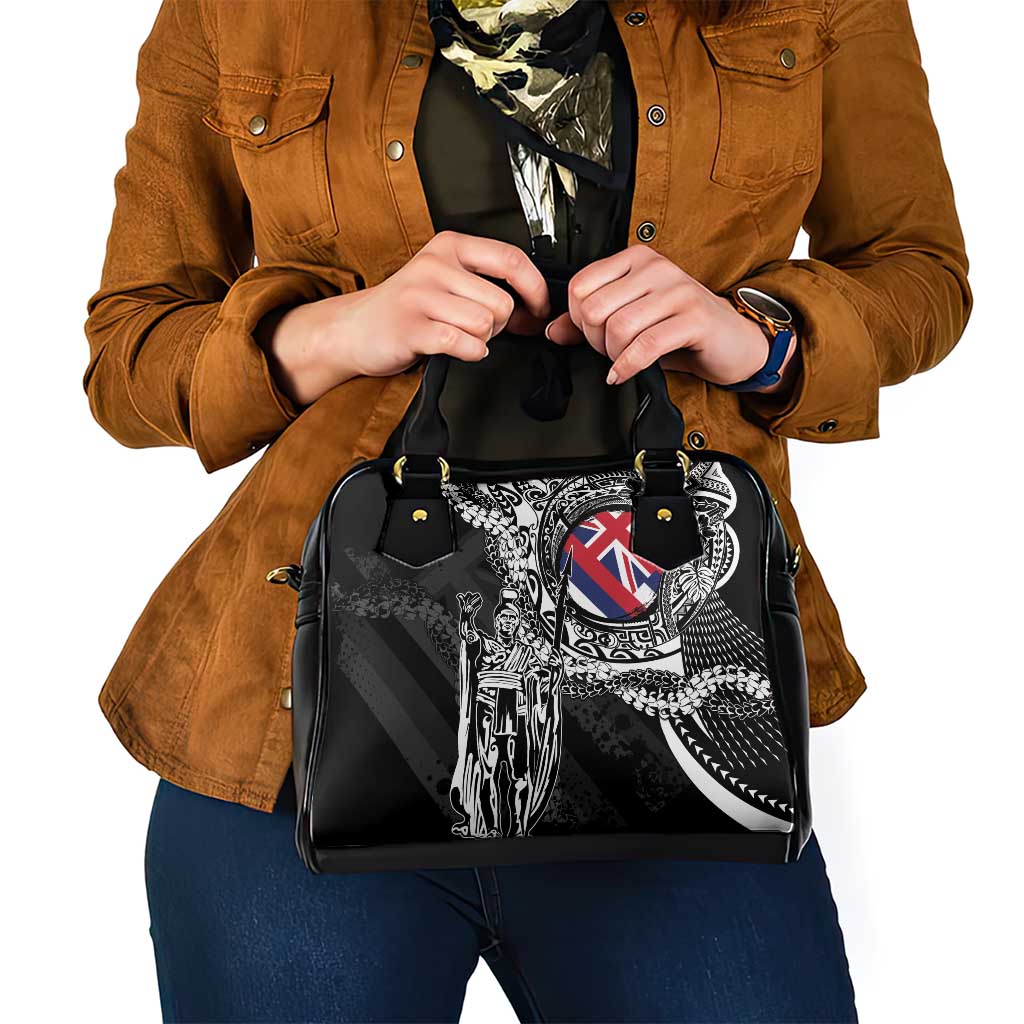 Hawaii King Flag Shoulder Handbag Hawaiian Maile Lei - Polynesian Pride