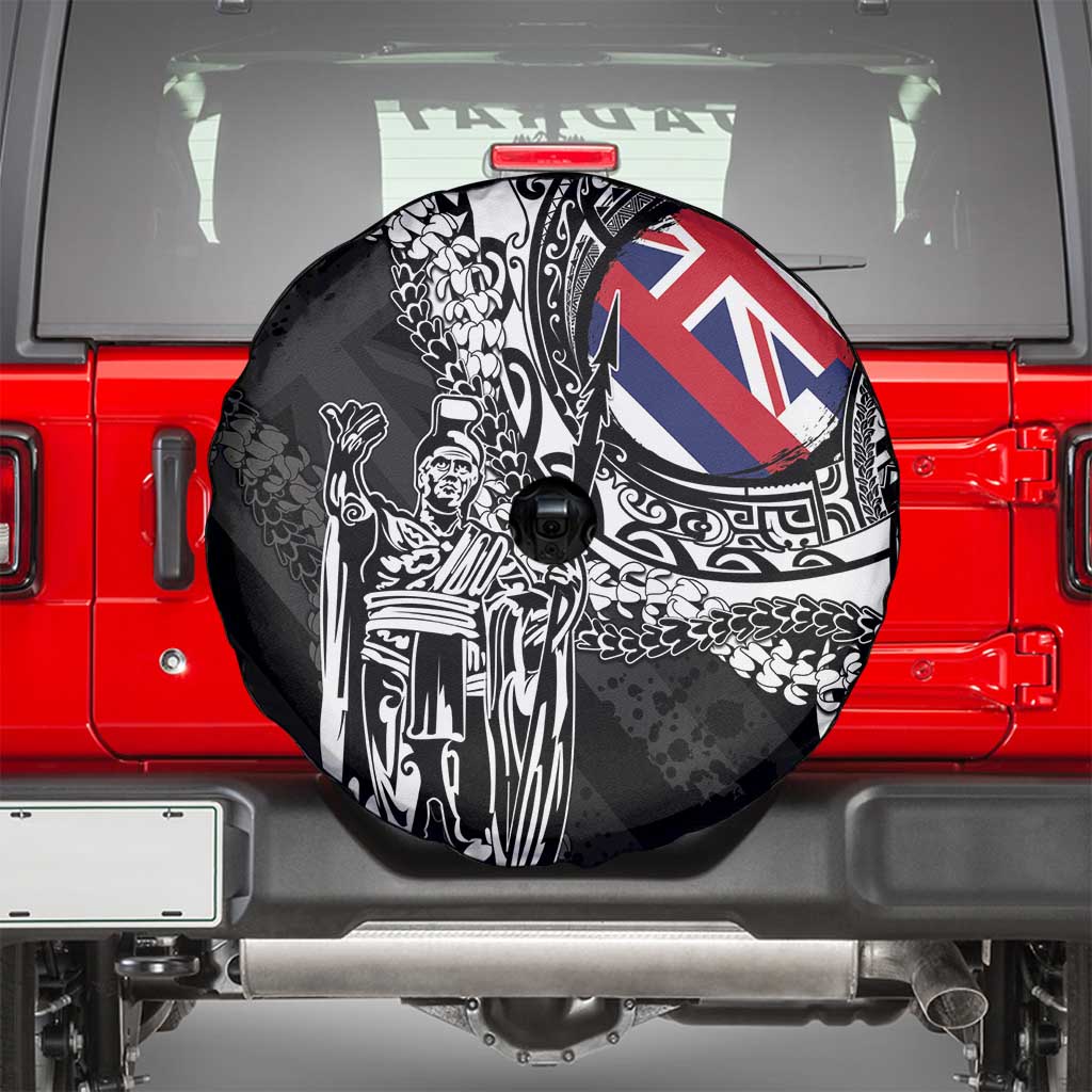 Hawaii King Flag Spare Tire Cover Hawaiian Maile Lei - Polynesian Pride