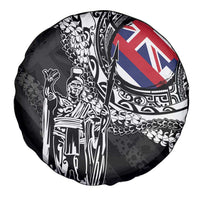 Hawaii King Flag Spare Tire Cover Hawaiian Maile Lei - Polynesian Pride