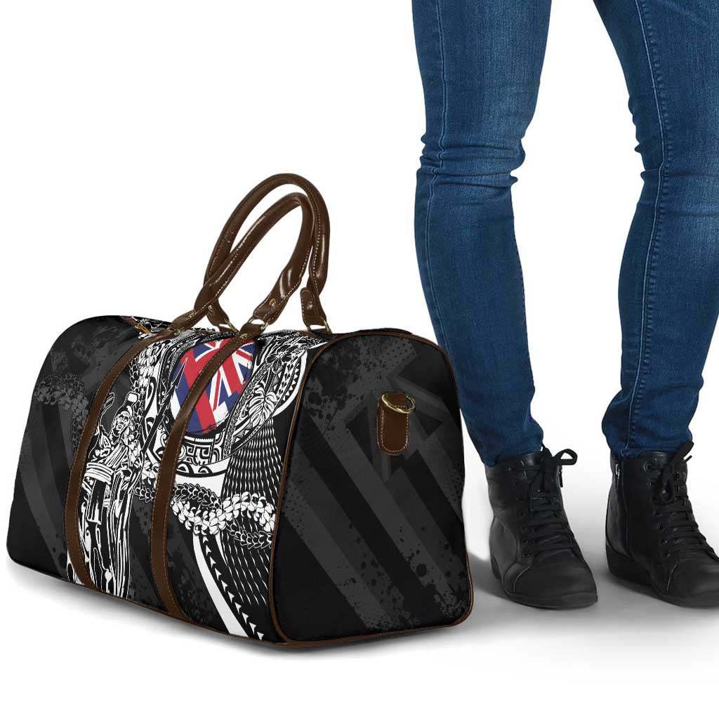 Hawaii King Flag Travel Bag Hawaiian Maile Lei - Polynesian Pride