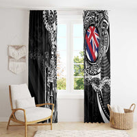 Hawaii King Flag Window Curtain Hawaiian Maile Lei - Polynesian Pride