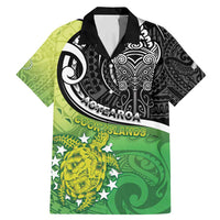 Custom New Zealand Cook Islands Family Matching Mermaid Dress and Hawaiian Shirt Maori Tiki With Circle Stars Turtle - Polynesian Pride