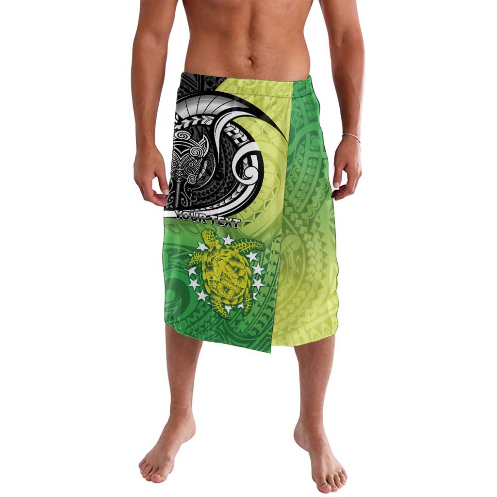 Custom New Zealand Cook Islands Lavalava Maori Tiki With Circle Stars Turtle - Polynesian Pride