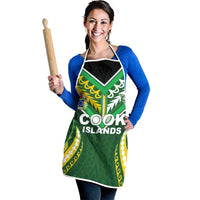 Cook Islands Rugby Apron Unique Style Green Version - Polynesian Pride