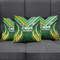 Cook Islands Rugby Pillow Cover Unique Style Green Version - Polynesian Pride