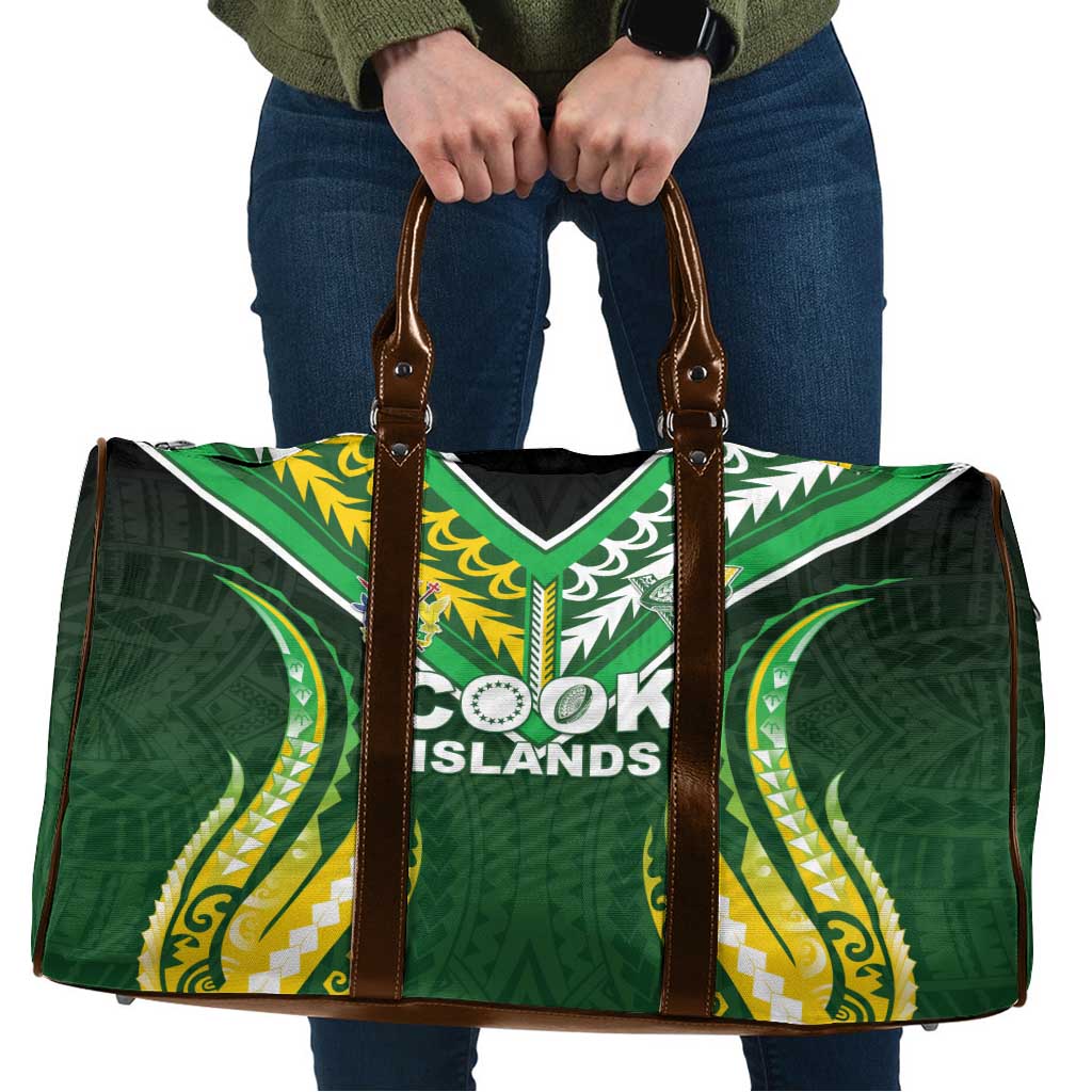 Cook Islands Rugby Travel Bag Unique Style Green Version - Polynesian Pride