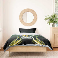 Cook Islands Rugby Bedding Set Unique Style Black Version - Polynesian Pride