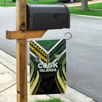 Cook Islands Rugby Garden Flag Unique Style Black Version - Polynesian Pride