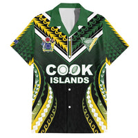 Custom Cook Islands Rugby Hawaiian Shirt Unique Style Black Version - Polynesian Pride