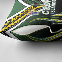 Cook Islands Rugby Pillow Cover Unique Style Black Version - Polynesian Pride