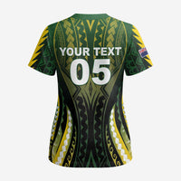 Custom Cook Islands Rugby Scrub Top Unique Style Black Version - Polynesian Pride