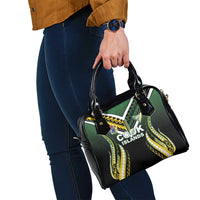 Cook Islands Rugby Shoulder Handbag Unique Style Black Version - Polynesian Pride