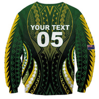 Custom Cook Islands Rugby Sweatshirt Unique Style Black Version - Polynesian Pride