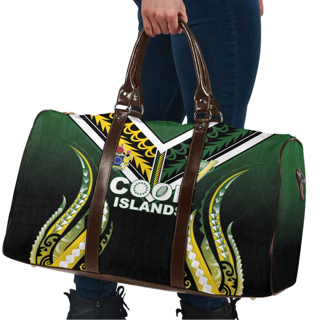 Cook Islands Rugby Travel Bag Unique Style Black Version - Polynesian Pride