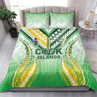 Cook Islands Rugby Bedding Set Unique Style White Version - Polynesian Pride