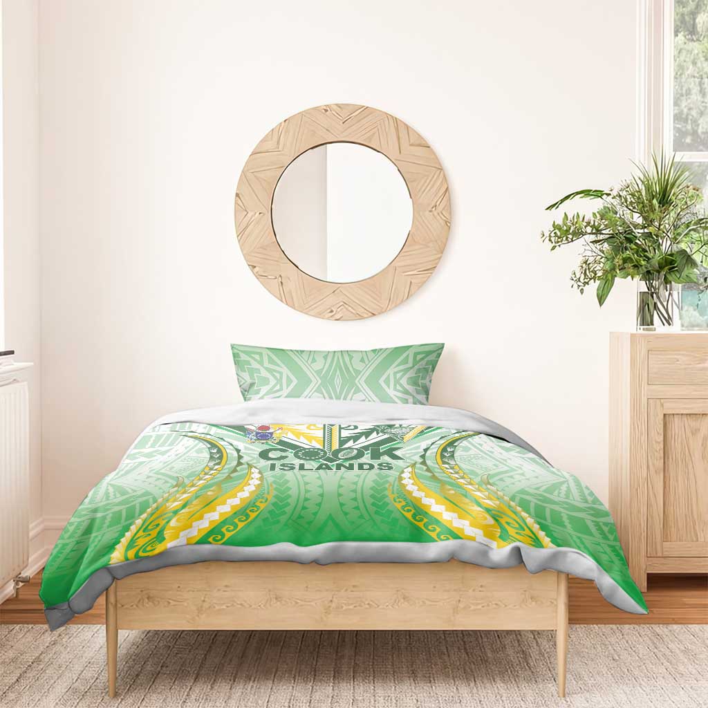 Cook Islands Rugby Bedding Set Unique Style White Version - Polynesian Pride