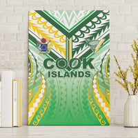 Cook Islands Rugby Canvas Wall Art Unique Style White Version - Polynesian Pride