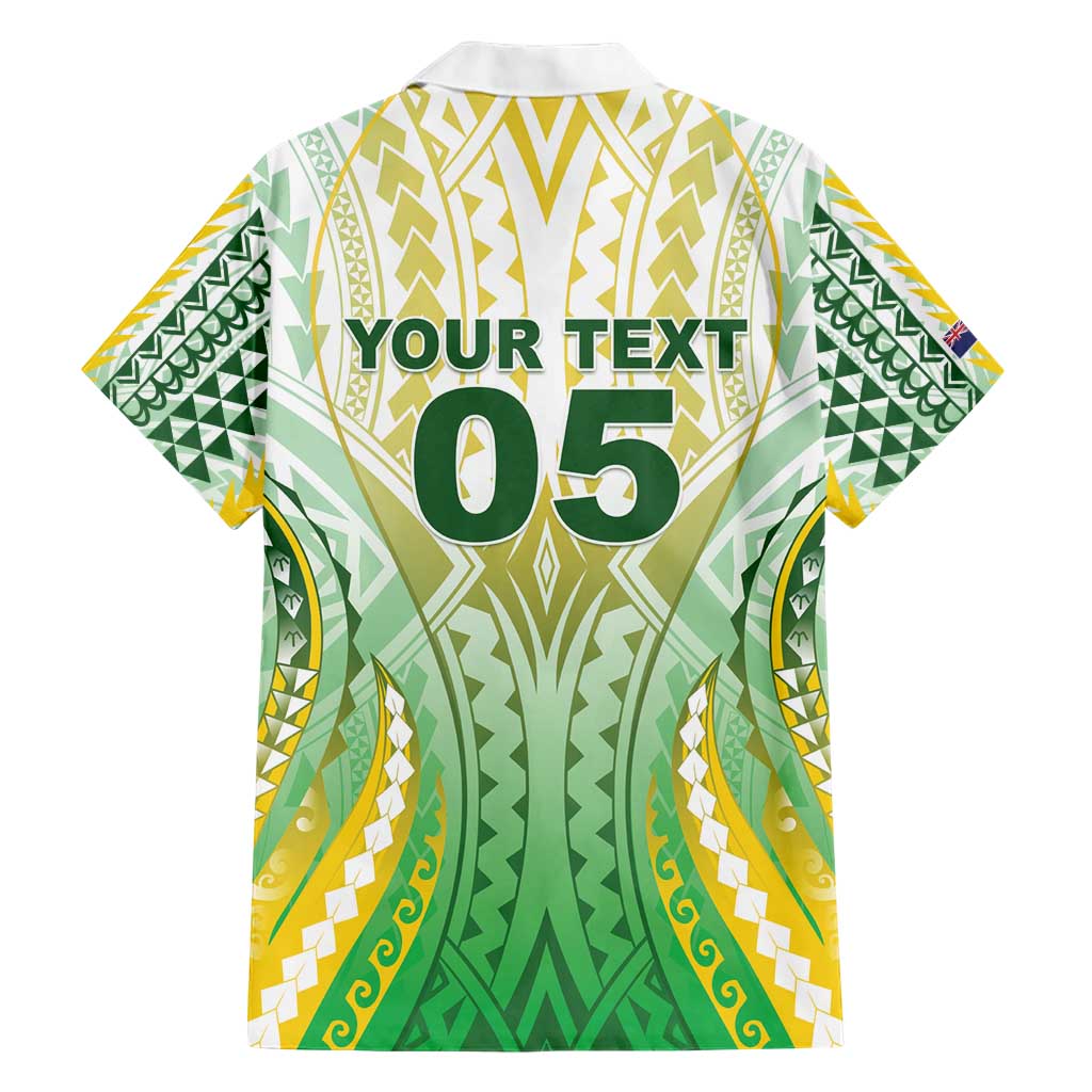 Custom Cook Islands Rugby Family Matching Short Sleeve Bodycon Dress and Hawaiian Shirt Unique Style White Version - Polynesian Pride