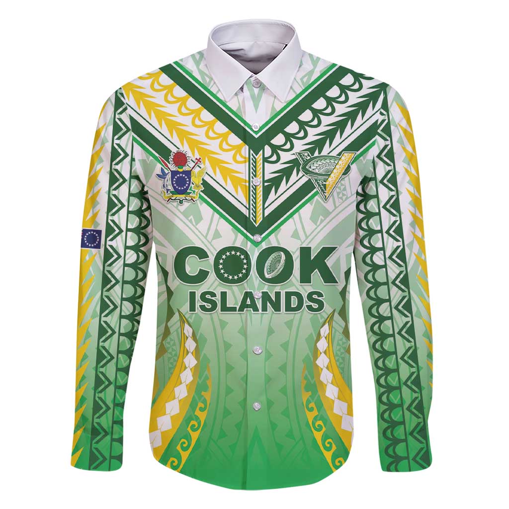 Custom Cook Islands Rugby Family Matching Short Sleeve Bodycon Dress and Hawaiian Shirt Unique Style White Version - Polynesian Pride