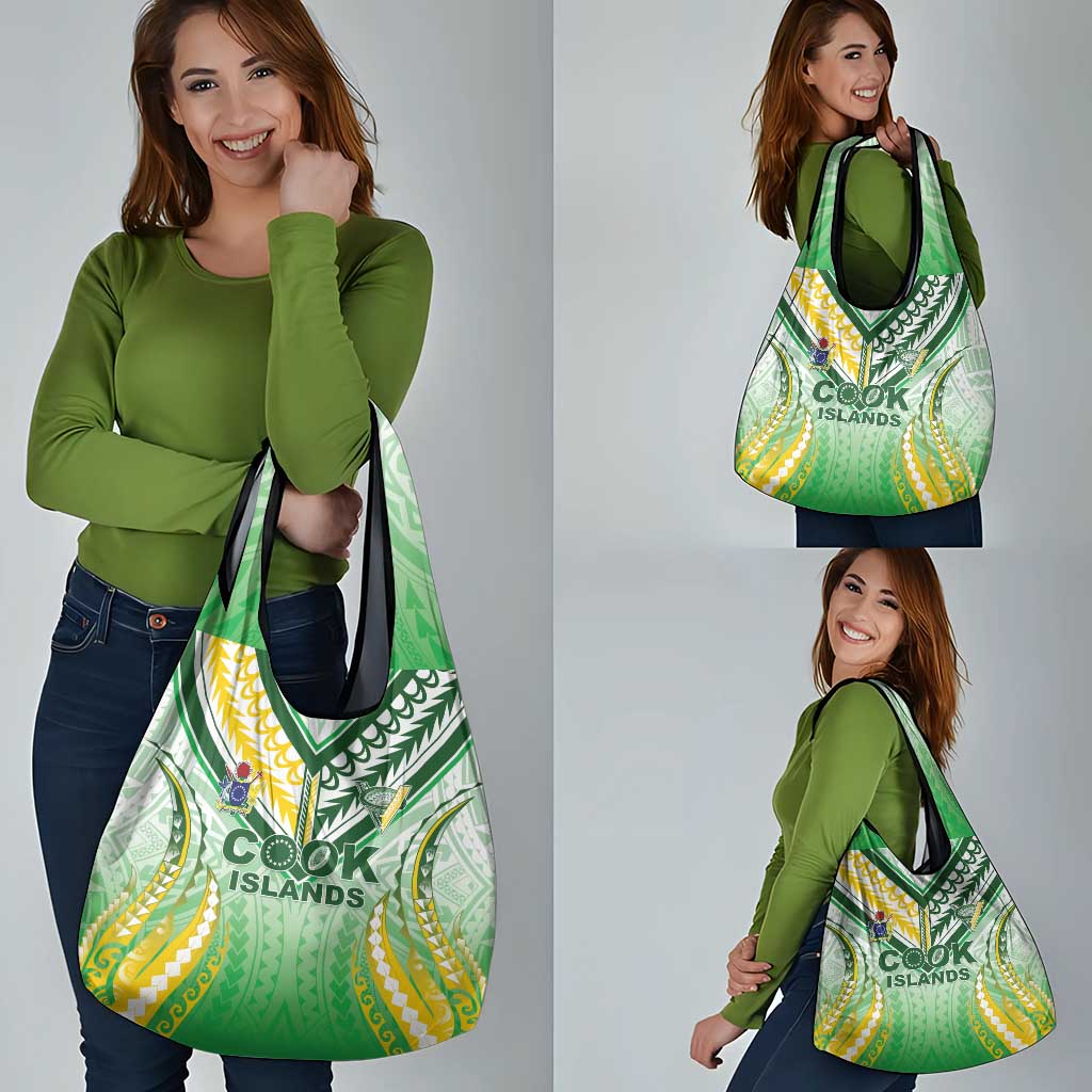 Cook Islands Rugby Grocery Bag Unique Style White Version - Polynesian Pride