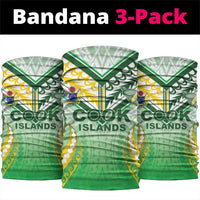 Cook Islands Rugby Neck Gaiter Unique Style White Version - Polynesian Pride
