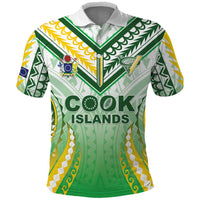Custom Cook Islands Rugby Polo Shirt Unique Style White Version - Polynesian Pride