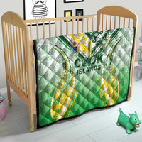 Cook Islands Rugby Quilt Unique Style White Version - Polynesian Pride