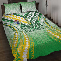 Cook Islands Rugby Quilt Bed Set Unique Style White Version - Polynesian Pride