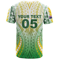 Custom Cook Islands Rugby T Shirt Unique Style White Version - Polynesian Pride