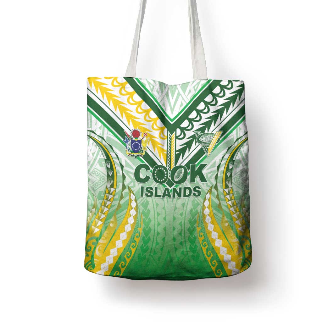 Cook Islands Rugby Tote Bag Unique Style White Version - Polynesian Pride