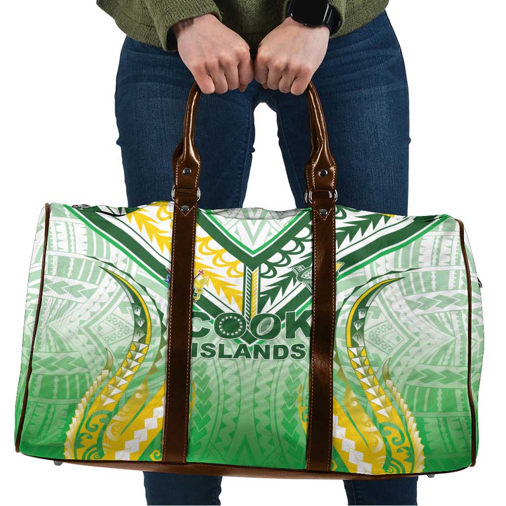 Cook Islands Rugby Travel Bag Unique Style White Version - Polynesian Pride