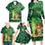 Personalised Hawaii St.Patrick Day Family Matching Long Sleeve Bodycon Dress and Hawaiian Shirt Surfing Leprechaun LT05 - Polynesian Pride