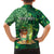 Personalised Hawaii St.Patrick Day Family Matching Off Shoulder Maxi Dress and Hawaiian Shirt Surfing Leprechaun LT05 - Polynesian Pride