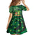 Personalised Hawaii St.Patrick Day Family Matching Off Shoulder Maxi Dress and Hawaiian Shirt Surfing Leprechaun LT05 - Polynesian Pride