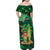 Personalised Hawaii St.Patrick Day Family Matching Off Shoulder Maxi Dress and Hawaiian Shirt Surfing Leprechaun LT05 - Polynesian Pride