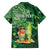 Personalised Hawaii St.Patrick Day Family Matching Puletasi and Hawaiian Shirt Surfing Leprechaun LT05 - Polynesian Pride