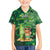 Personalised Hawaii St.Patrick Day Family Matching Puletasi and Hawaiian Shirt Surfing Leprechaun LT05 Son's Shirt Green - Polynesian Pride